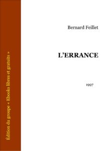 L’errance by Bernard Feillet, book cover