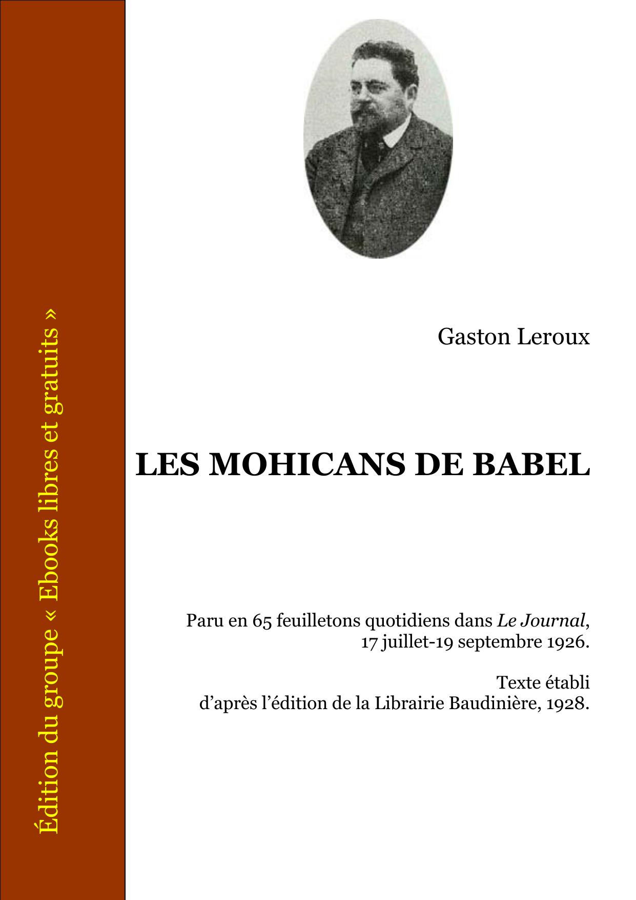 LES MOHICANS DE BABEL