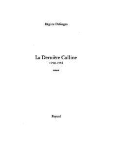 La Derniere Colline