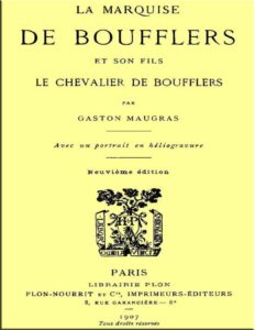 La Marquise De Boufflers Et Son Fils Le Chevalier De Bouffl