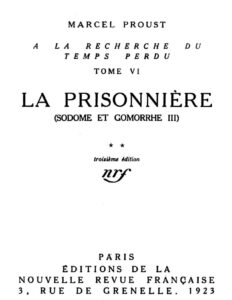La Prisonniere Sodome Et Gomorrhe III