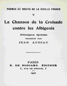 La chanson de la croisade contre les Albigeois by active 13th century Guilhem Anelier, book cover