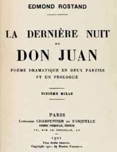 La Derniere Nuit De Don Juan Poeme Dramatique En Deux Parti