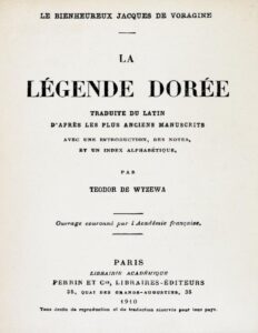 La Legende Doree Traduite Du Latin Dapres Les Plus Ancien