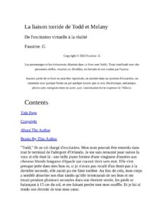 La Liaison Torride De Todd Et Melany De Lexcitation Virtue