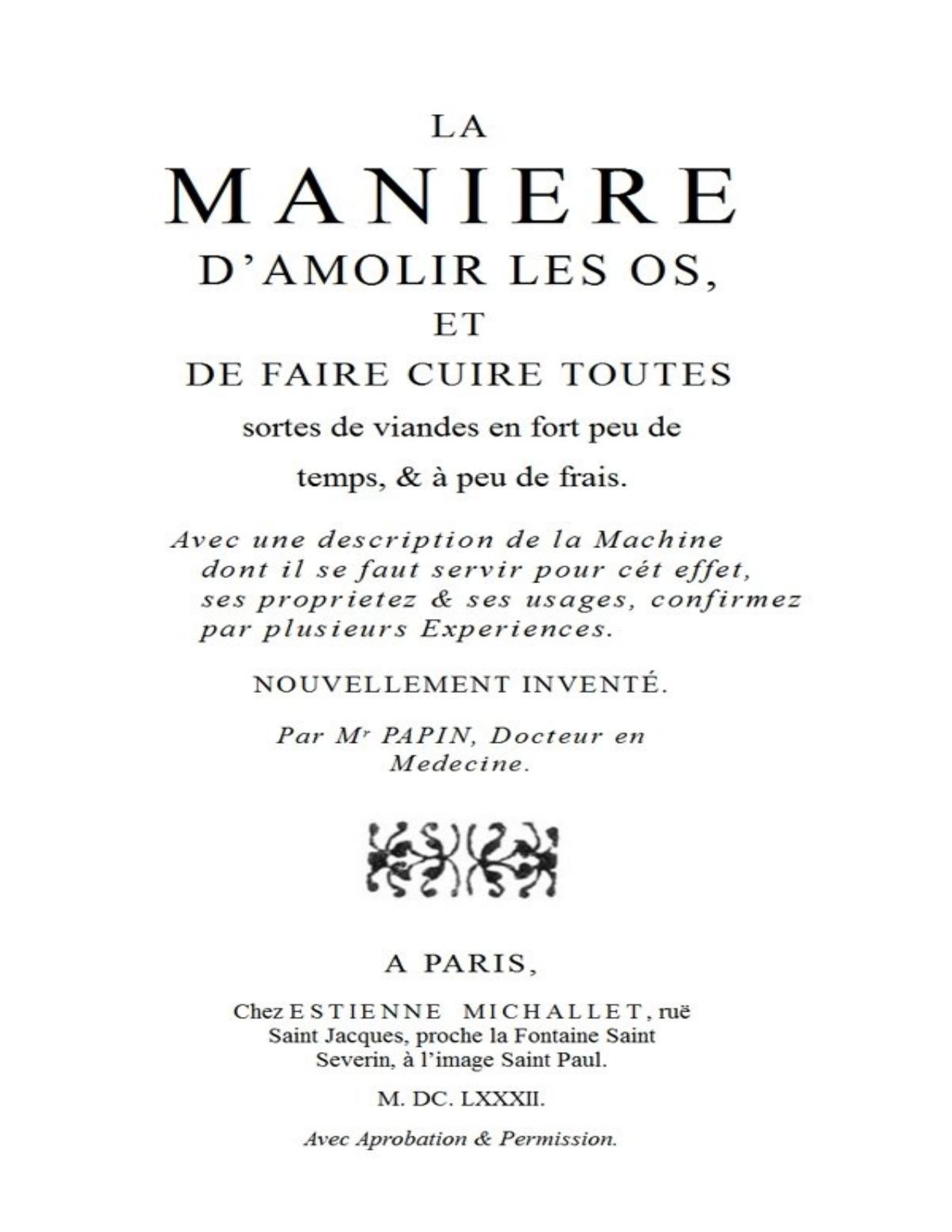 La Maniere Damolir Les Os Et De Faire Cuire Toutes Sortes