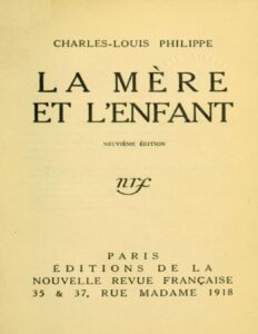 La mère et l’enfant by Charles-Louis Philippe, book cover