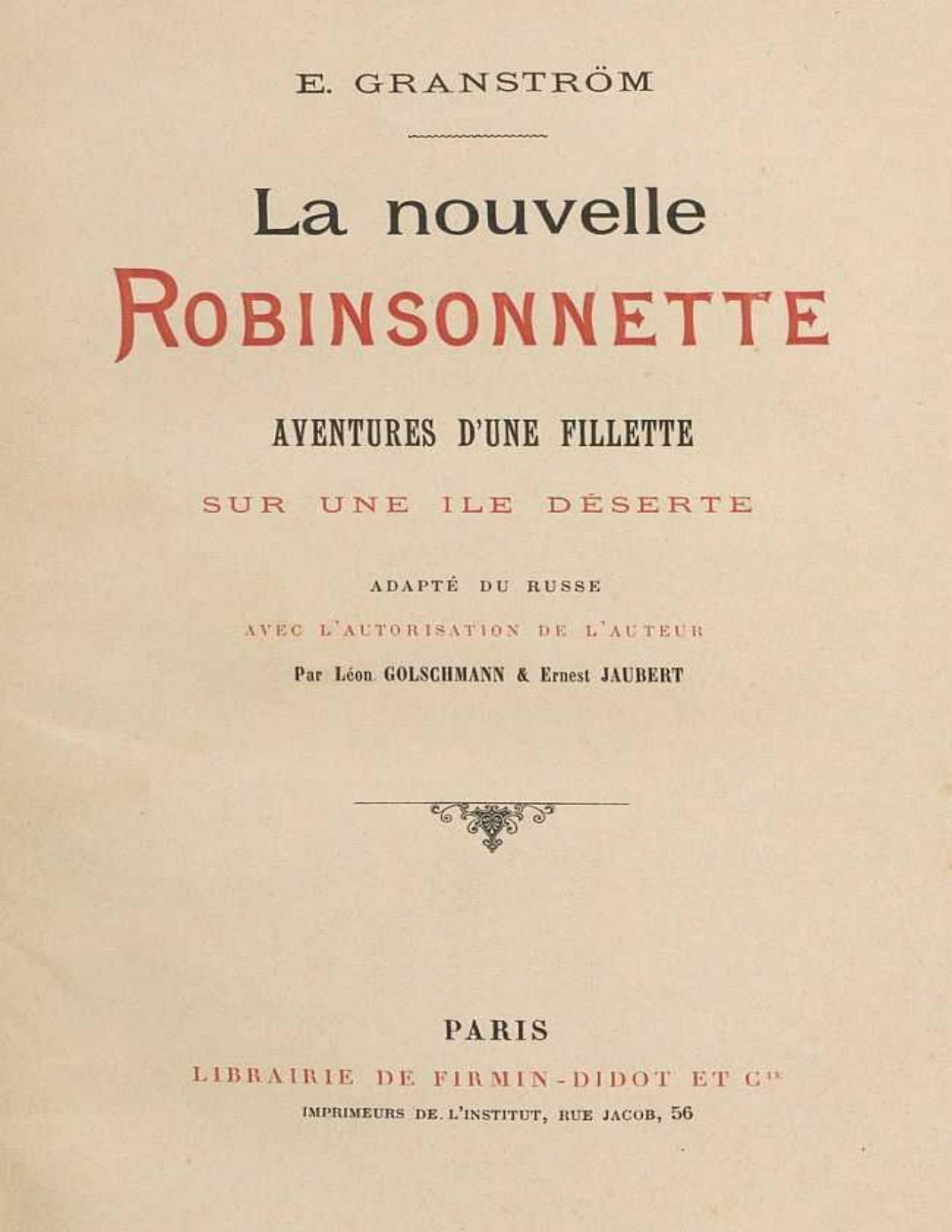 La Nouvelle Robinsonnette Aventures Dune Fillette Sur Une
