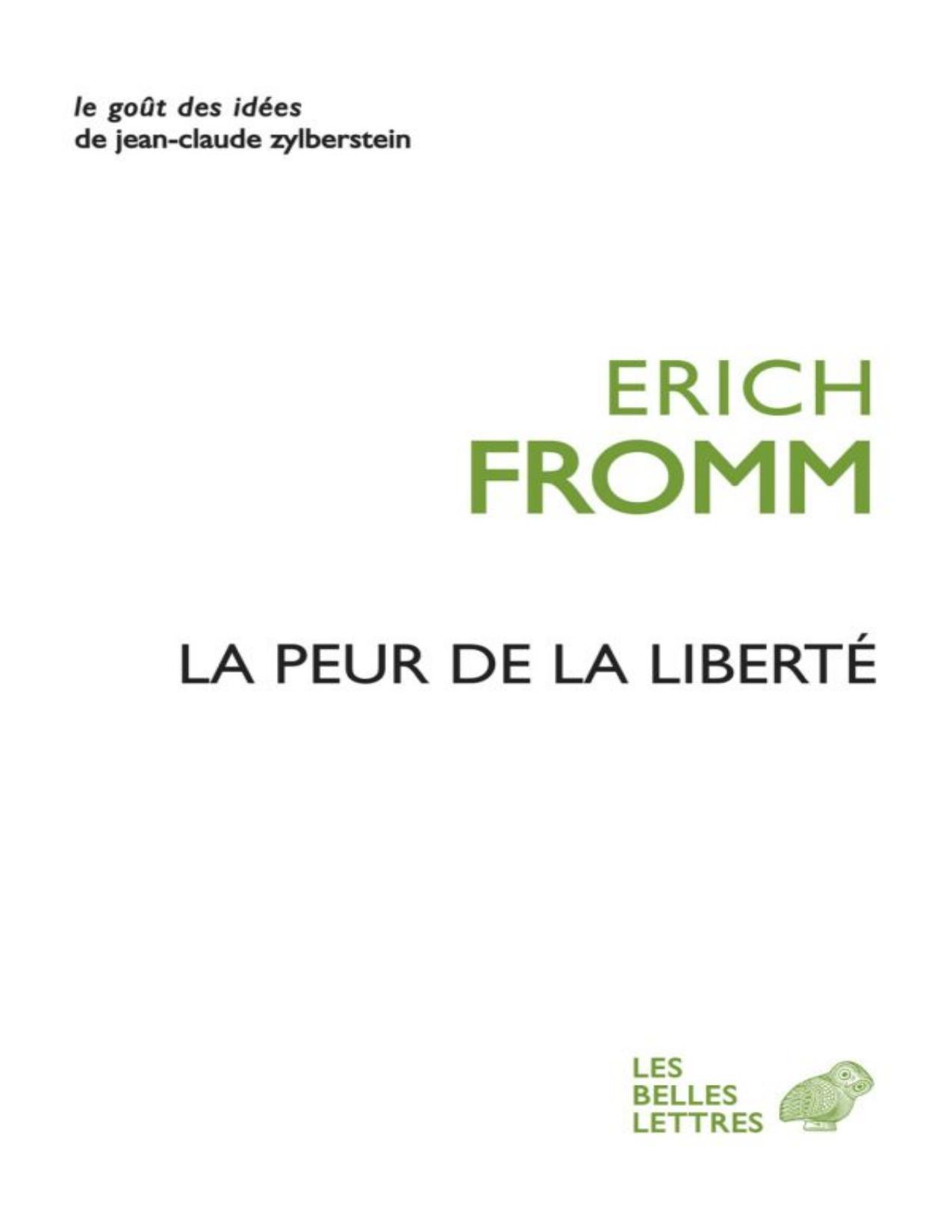 La Peur De La Liberte
