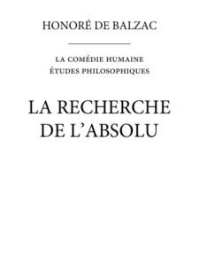 La Recherche De Labsolu