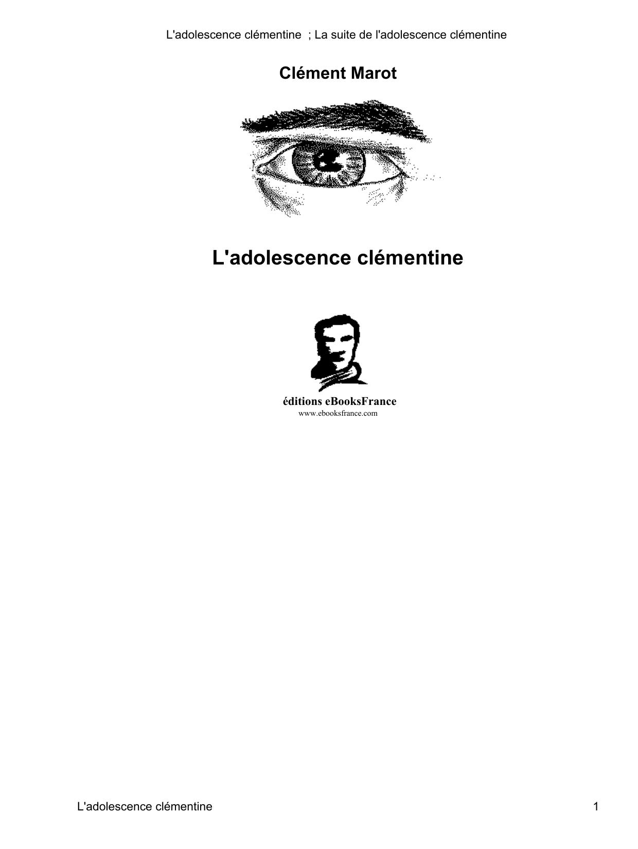 Ladolescence Clementine La Suite De Ladolescence Clement
