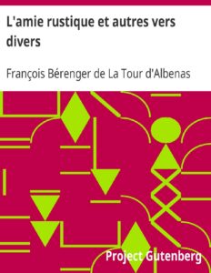 Lamie Rustique Et Autres Vers Divers