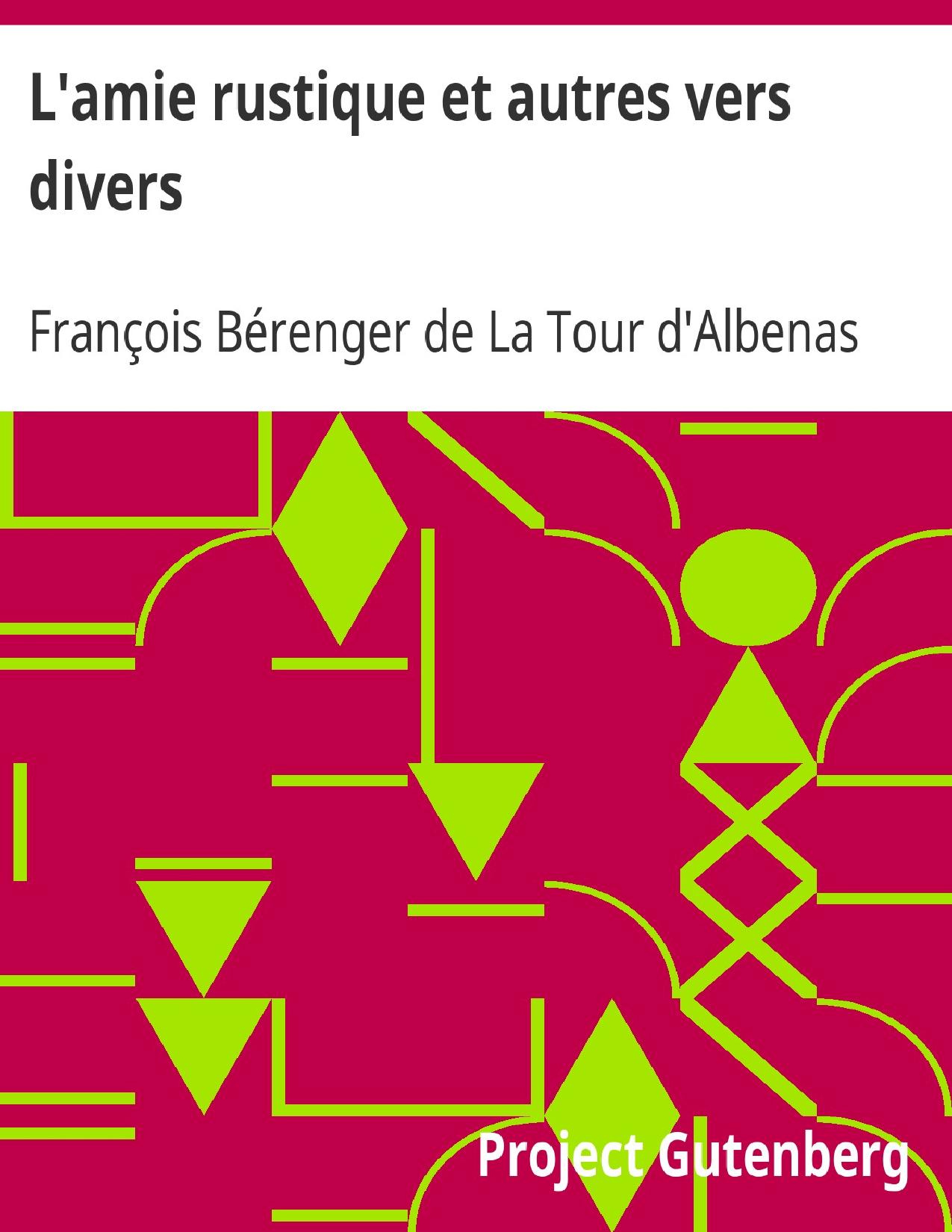 Lamie Rustique Et Autres Vers Divers