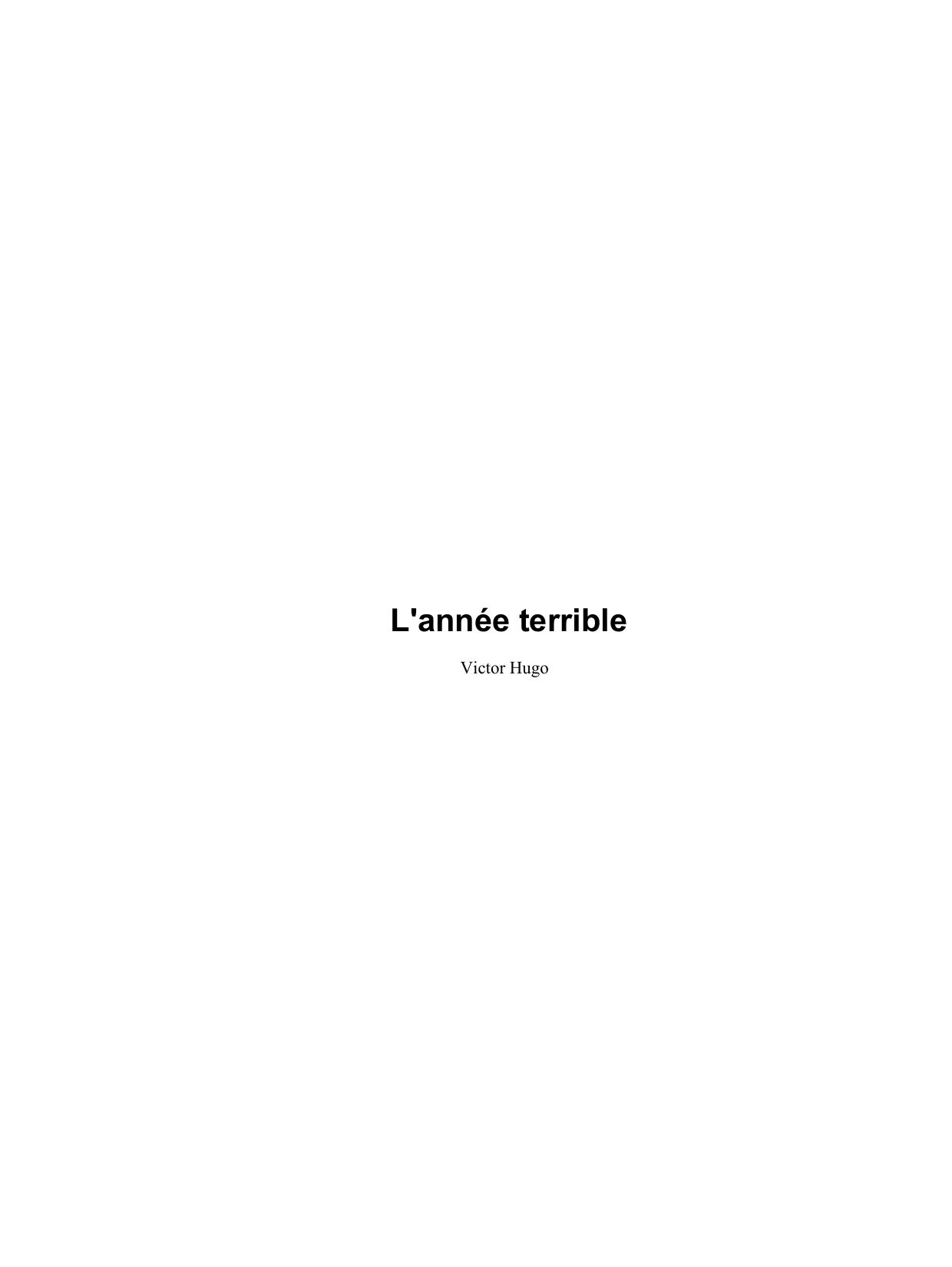 Lannee Terrible