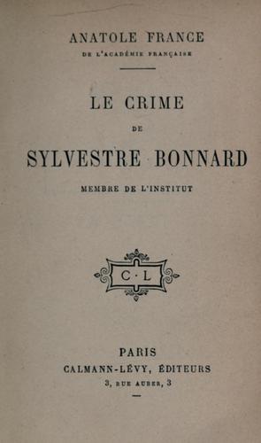Le Crime De Sylvestre Bonnard 1