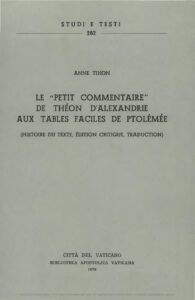Le Petit Commentaire De Theon DAlexandrie Aux Tables Facile