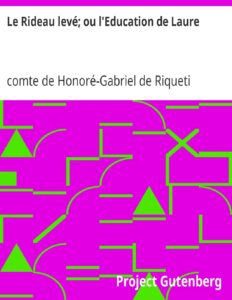 Le Rideau Leve Ou LEducation De Laure