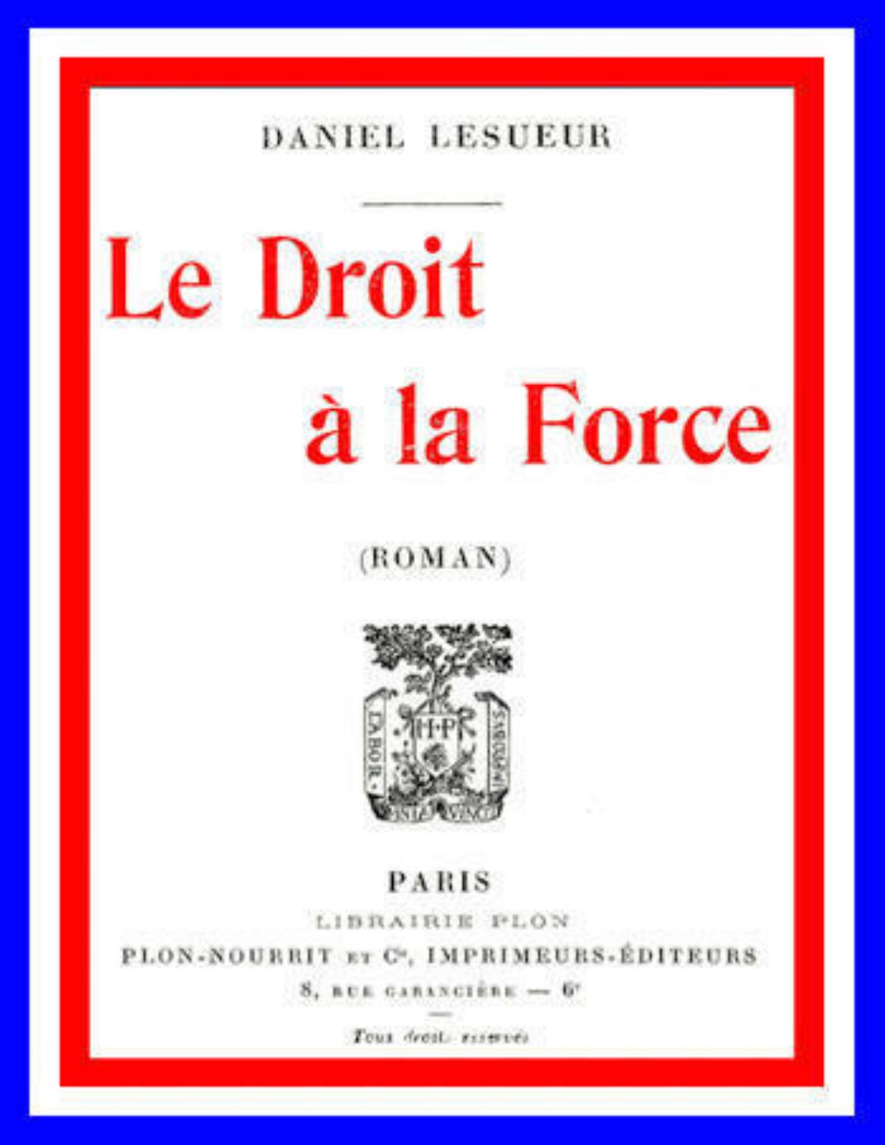 Le Droit A La Force