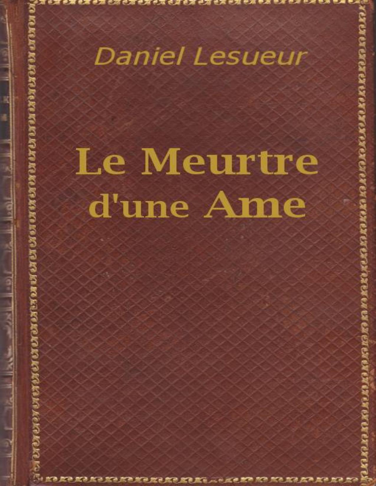 Le Meurtre Dune Ame