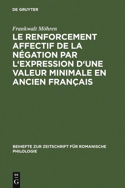 Le Renforcement Affectif De La Negation Par Lexpression Du