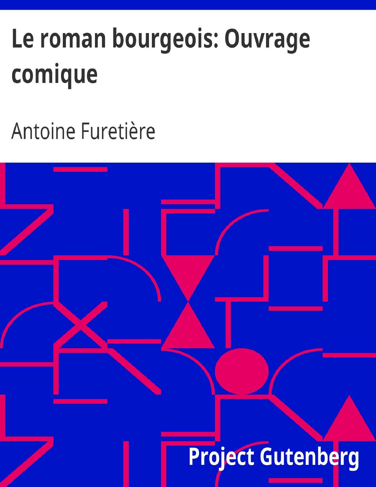 Le Roman Bourgeois Ouvrage Comique
