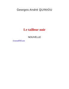 Le Tailleur Noir