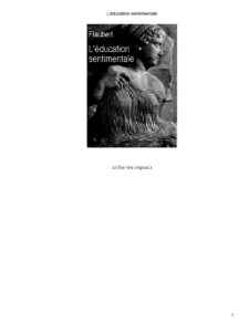 Leducation Sentimentale
