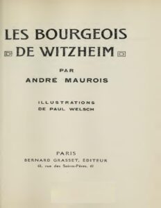 Les Bourgeois De Witzheim