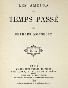 Les Amours Du Temps Passe