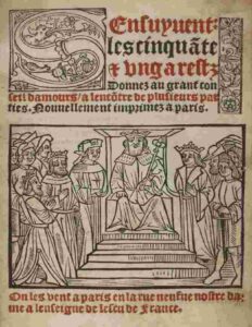 Les Cinquante Et Ung Arretz Damours