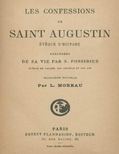 Les Confessions De Saint Augustin Eveque DHippone Precede