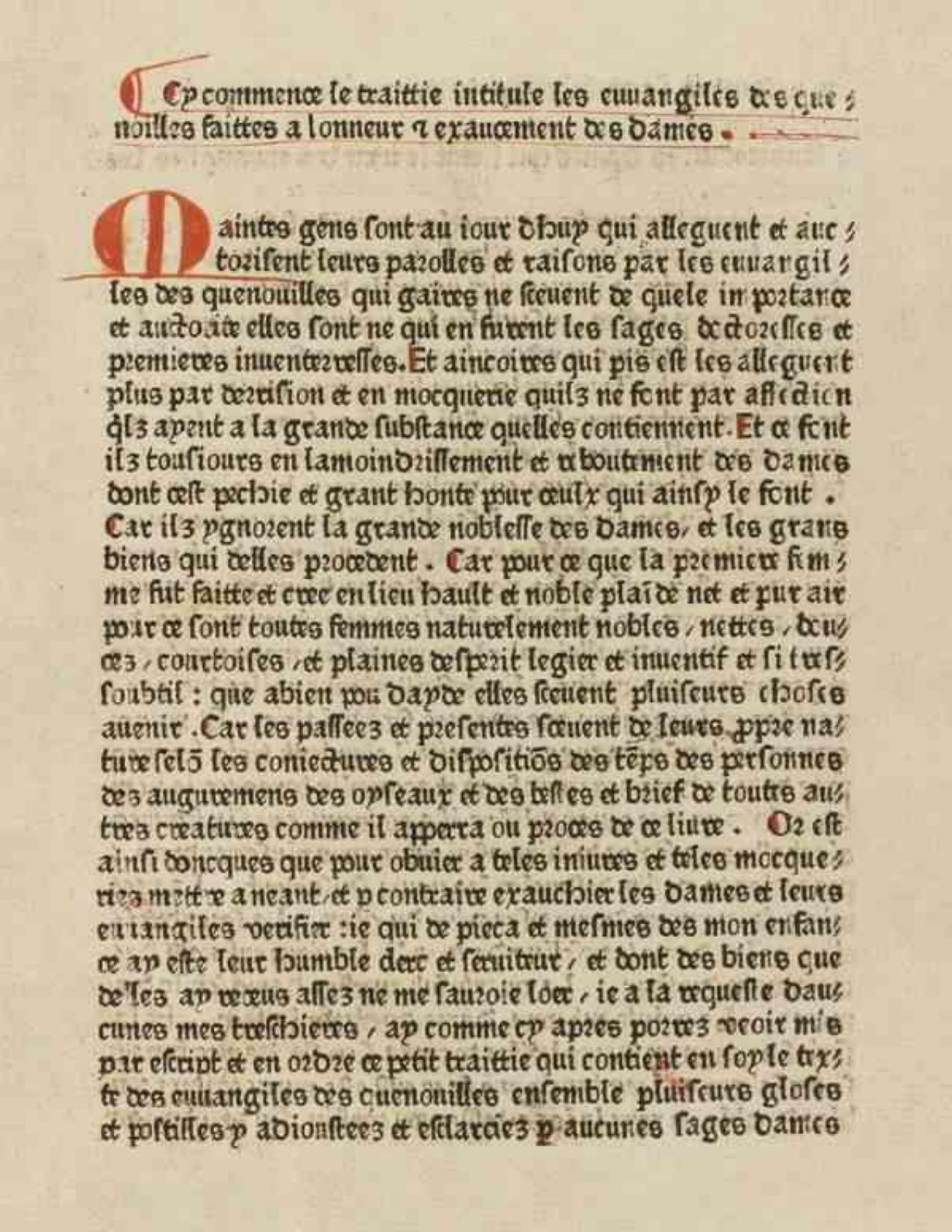 Les Evangiles Des Quenouilles