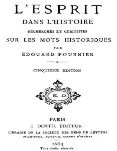 Lesprit Dans Lhistoire Recherches Et Curiosites Sur Les M