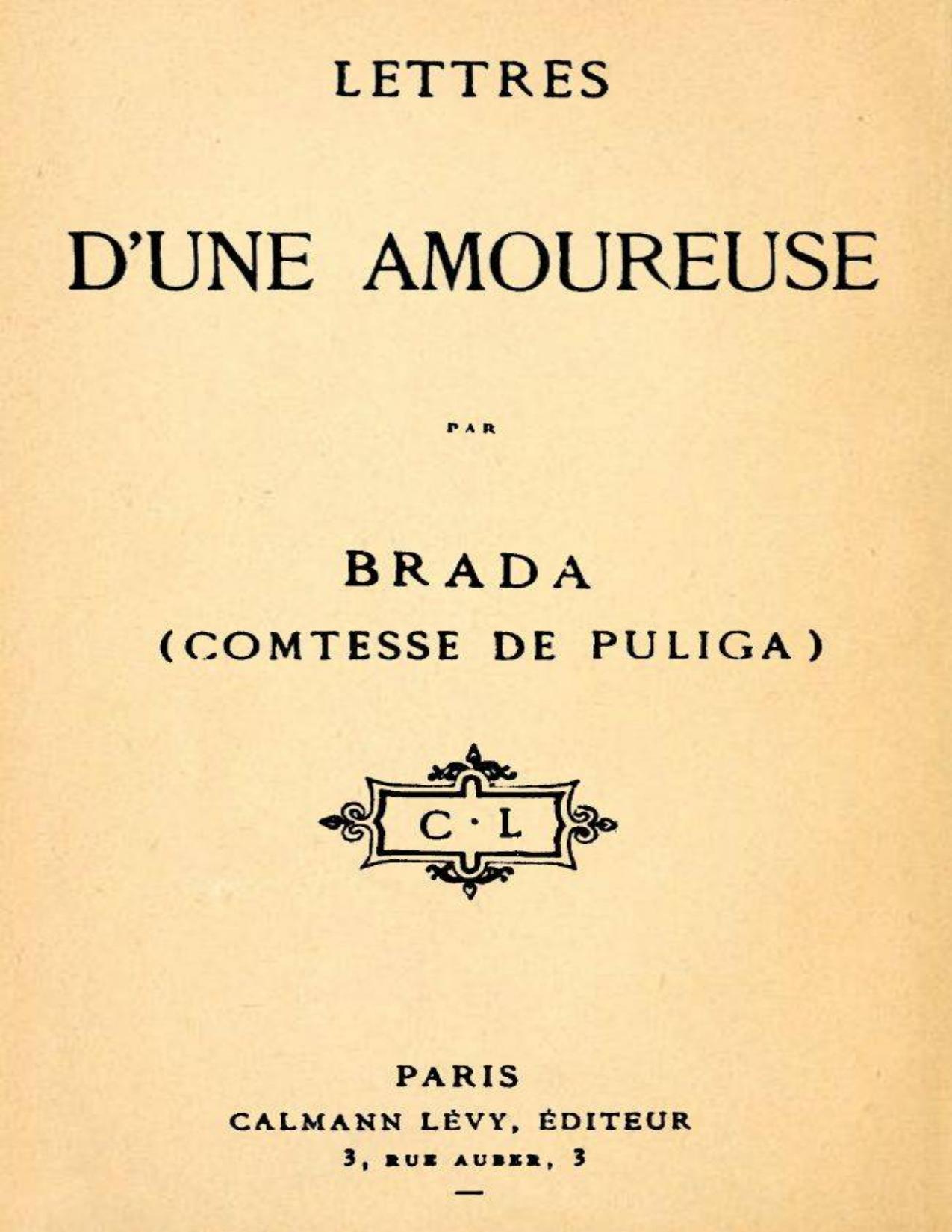 Lettres Dune Amoureuse