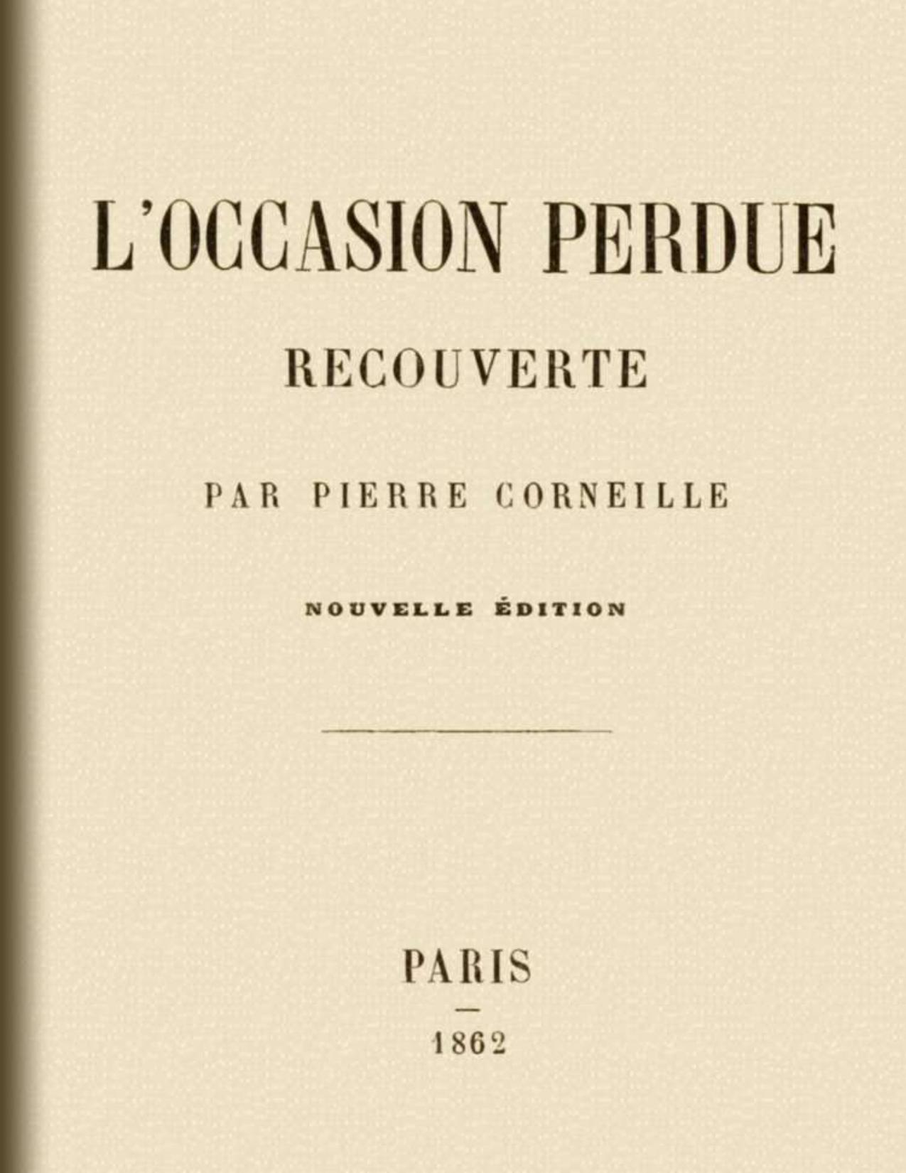 Loccasion Perdue Recouverte