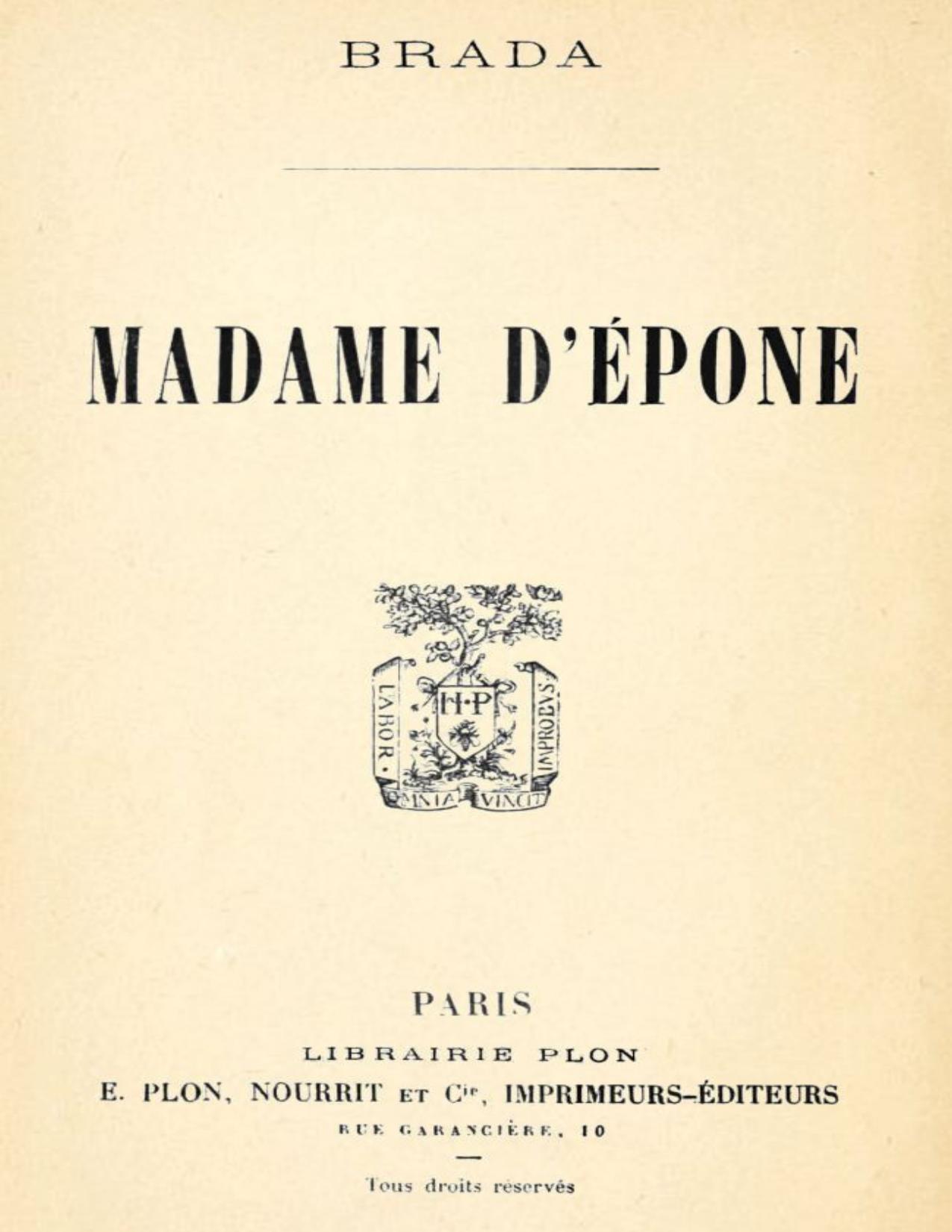 Madame DEpone