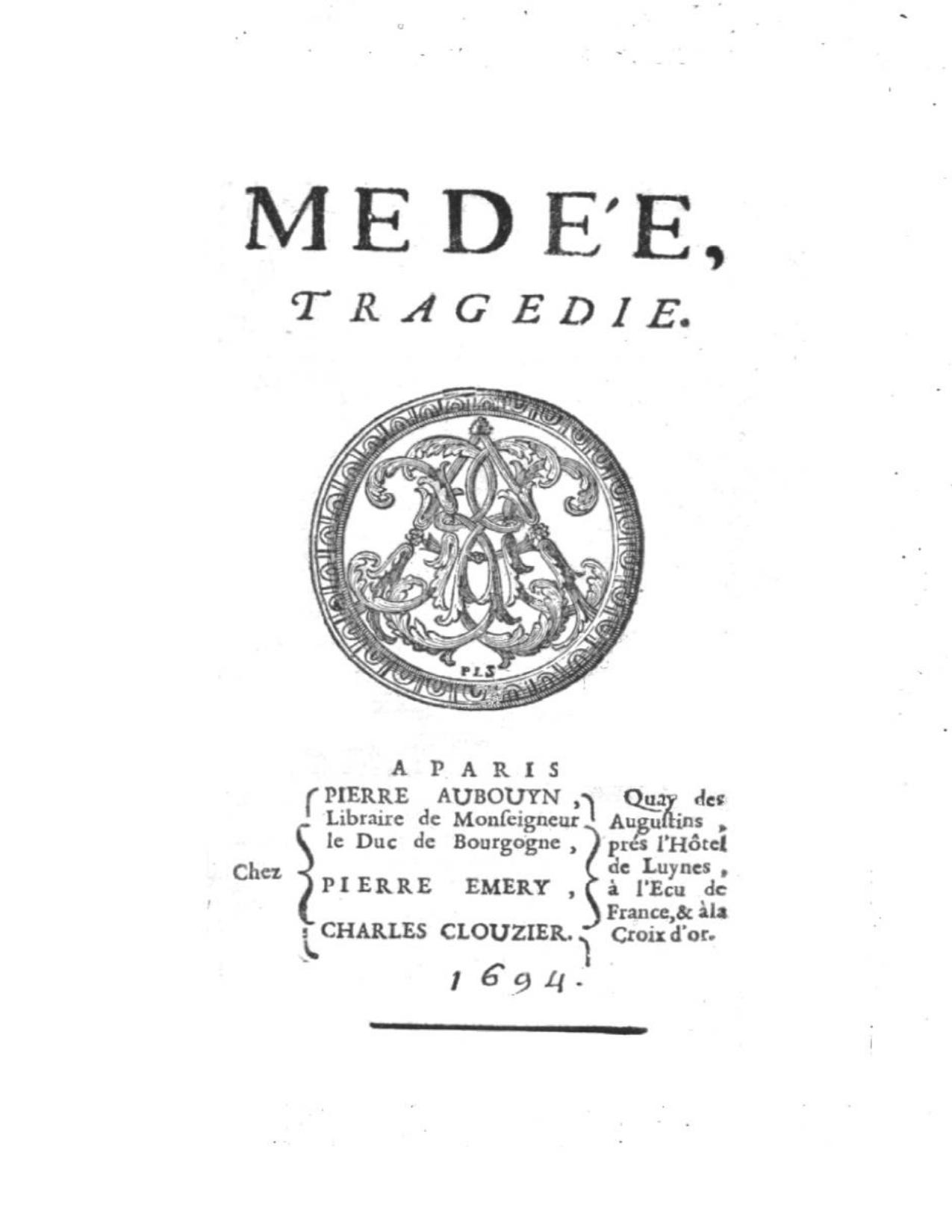 Medee Tragedie