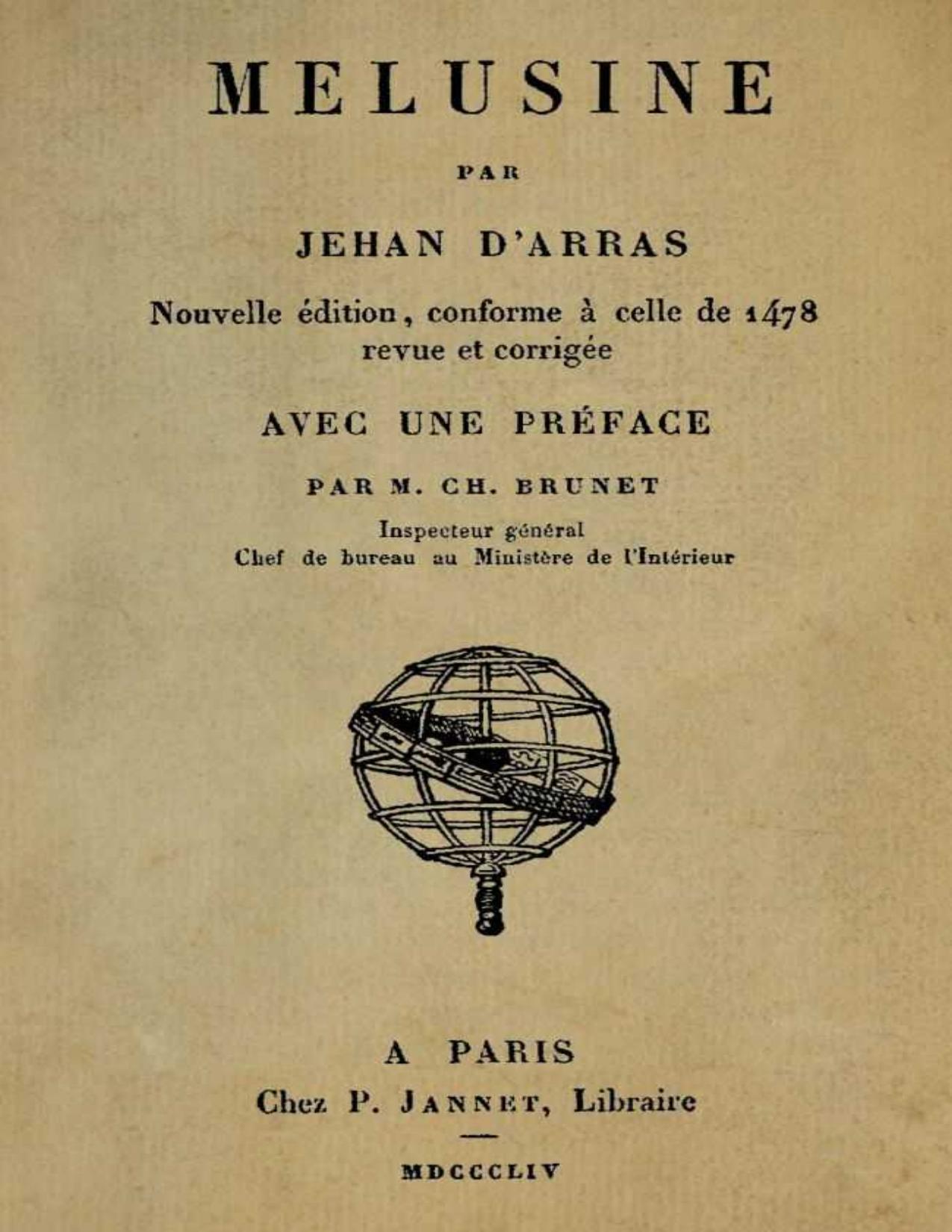 Melusine Nouvelle Edition Conforme A Celle De 1478 Revue