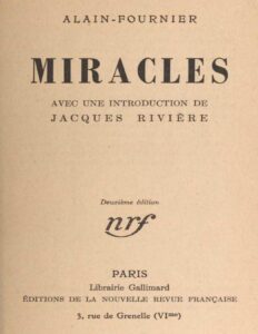 Miracles Avec Une Introduction De Jacques Riviere