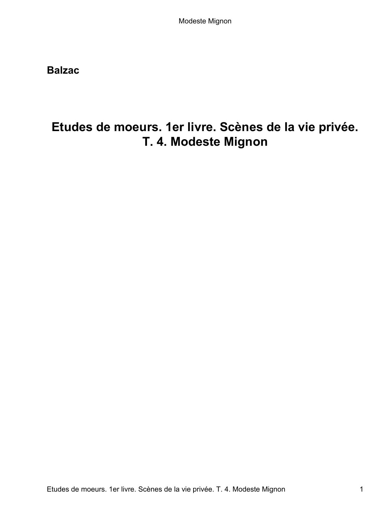Modeste Mignon
