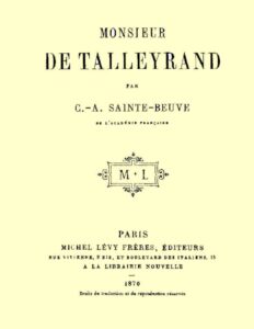 Monsieur De Talleyrand