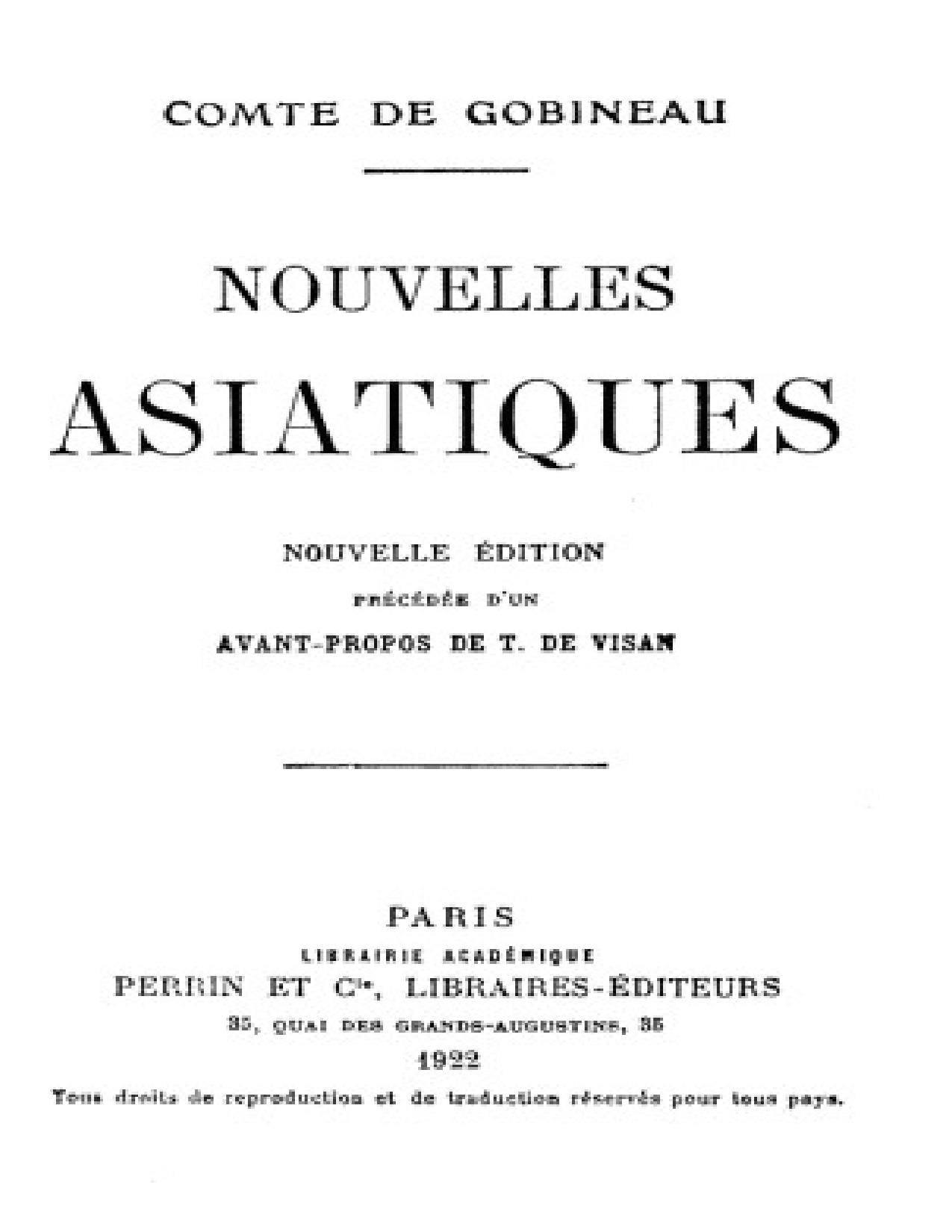 Nouvelles Asiatiques