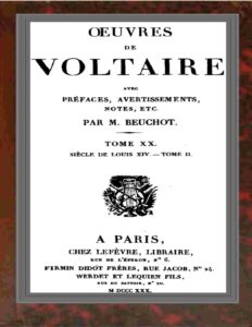 OEuvres De Voltaire Tome XX Siecle De Louis XIV.—Tome II