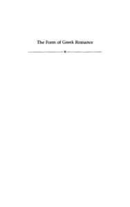 OceanofPDF.com The Form Of Greek Romance French Edition