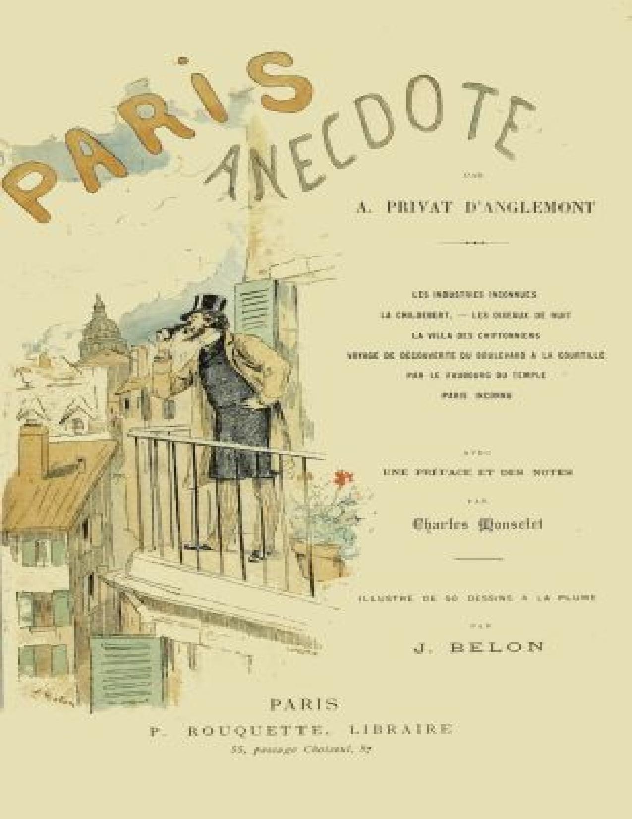 Paris Anecdote Avec Une Preface Et Des Notes Par Charles M