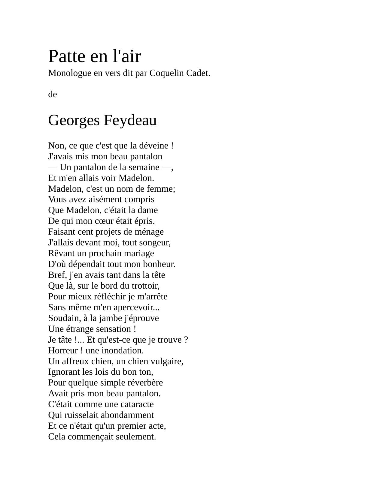 Patte En Lair