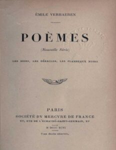 Poemes Nouvelle Serie Les Soirs Les Debacles Les Flambe