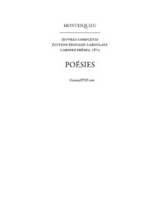 Poesies