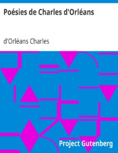 Poesies De Charles DOrleans