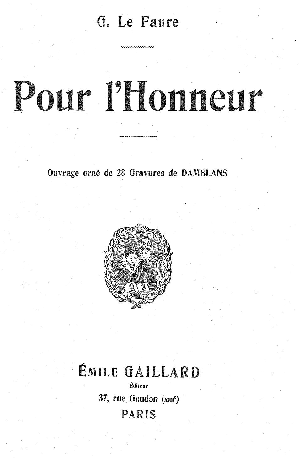 Pour Lhonneur